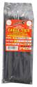 Tool City 8-Inch 18-Pound Black Ultra Light Duty Cable Tie, 100-Piece