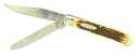 4-Inch Bone Handle 2 Blade Knife