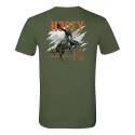 Military Green Ride 'Em Short Sleeve Men's T Shirt, S