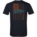 Heather Indigo Rope Flag Short Sleeve Men's T Shirt, S