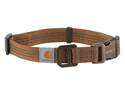 Carhartt Dog Collar Carhartt Brown / Brushed Brass, Size Medium