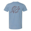 3X-Large Heather Indigo Coyote Tee-Shirt