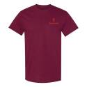 Hunt Tough Short Sleeve Men's T Shirt — Maroon, XL