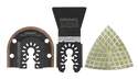 3-Piece Universal Dual Interface Oscillating Grout And Tile Blade Set