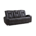 Granite Double Reclining Sofa With Drop Down Table, Cup Holders, USB Port, & Light