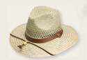 Large, Rush Safari Straw Hat With Chin Cord