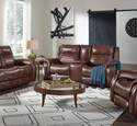 Essex Cocoa Double Reclining Loveseat With Console