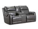 Safe Bet Tycoon Bone Double Reclining Loveseat With Console