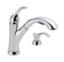 Kessler Chrome 1-Handle Pull-Out Kitchen Faucet With Soap Dispenser
