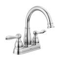 Windemere® Chrome 2-Handle Bathroom Sink Faucet With Drain, 4 in. Centerset - WaterSense® Certified