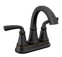 Geist® Oil Rubbed Bronze 2-Handle Bathroom Sink Faucet With Drain, 4 in. Centerset - WaterSense® Certified