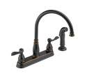 Oil Rubbed Bronze Windemere® 2-Handle Kitchen Faucet With Sprayer