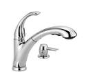 Chrome Pixa® 1-Handle Pull-Out Kitchen Faucet With Soap Dispenser