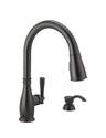 Venetian Bronze Charmaine™ 1-Handle Pull-Down Kitchen Faucet With Soap Dispenser And ShieldSpray® Technology