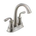 Lorain Stainless Two Handle Centerset Bathroom Faucet