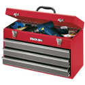 20-Inch 3-Drawer Red Steel Tool Chest