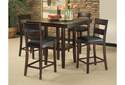 Pendwood 5-Piece Contemporary Counter Height Table Set