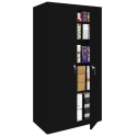 24 in.X 15 in. X 66 in. Black Utility Cabinet