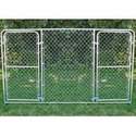 10-Foot X 6-Foot Galvanized Steel Kennel Panel With Double Gate