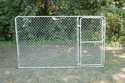 12 ft x 6 ft Silver Series Galvanized Steel Kennel Panel with Gate
