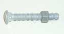 5/16 in X 1-1/4 in Carriage Bolt With Nut for Chain Link Fences, 20 Pack