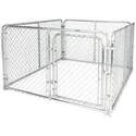 4 x 8 x 6-Foot Lakeview Silver Kennel