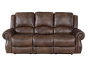 Navarro Saddle Brown Manual Recliner Sofa
