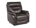 Fortuna Coffee Leather Dual Power Recliner