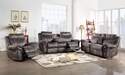Nashville Gray Reclining Sofa With Drop Down Table