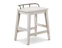 Pendleton 24-Inch Ivory Backless Counter Stool