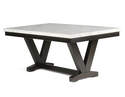 Finley 72-Inch White Marble Top Dining Table