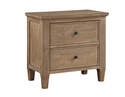 Riverdale Driftwood 2-Drawer Nightstand