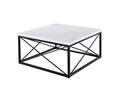 Skyler White Marble Top Square Cocktail Table