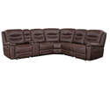 Stetson 6-Piece Brown Manual Reclining Sectional