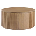 Colvin 36-Inch Toffee Round Castered Coffee Table