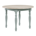 Darcy 42-Inch Mint Green & Parchment Round Dining Table