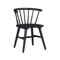 Willow Black Solid Wood Dining Chair