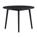 Willow 42-Inch Black Round Table