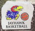 Jayhawk Basketball Porch Stone
