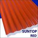 Suntop Foam Polycarbonate Panel 8 ft x26 Sedona Brick