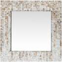 24 x 24-Inch Inlaid Mother Of Pearl Frame Hornbrook Mirror
