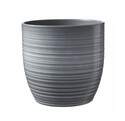 5-Inch Light Gray Bergamo Ceramic Flower Pot