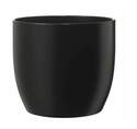 5-Inch Black Basel Fashion Ceramic Flower Pot