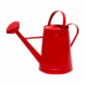2.1-Gallon Red Metal Watering Can