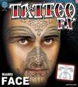 Maori New Zealand Face Temporary Tattoo