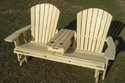 5-Foot Treated Pine Adirondack Glider With Center Console