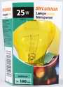 25-Watt Yellow Incandescent Bulb Reg Base