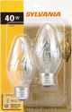 40-Watt Iridescent Clear F15 Incandescent Light Bulbs, 2-Pack 