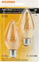 40-Watt Iridescent Amber F15 Incandescent Light Bulbs, 2-Pack 