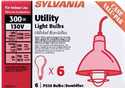 300-Watt Frosted Ps30 Incandescent Utility Light Bulbs, 6-Pack 